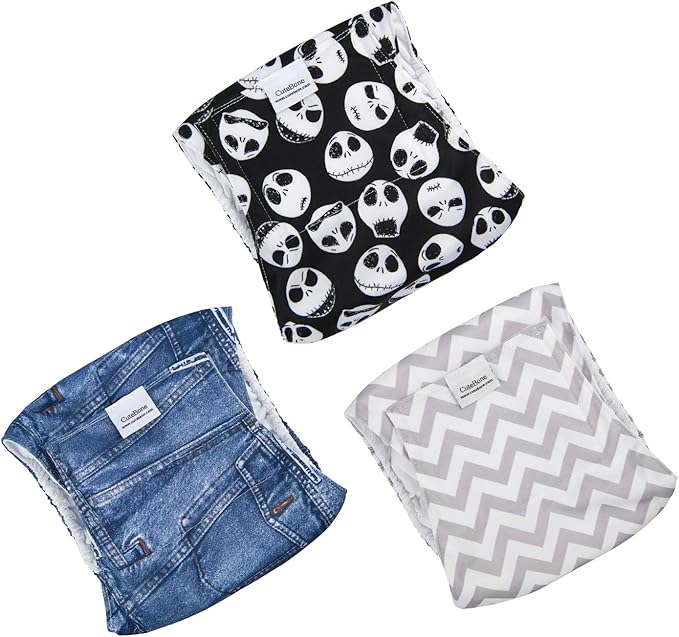 CuteBone Dog Belly Bands for Male Dogs Wraps Washable Doggie Diapers DM06M