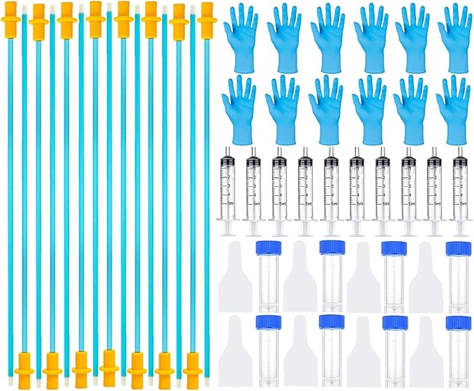 15 Set AI Artificial Insemination Dog Breeding Kit, Canine Breeding Kit, Disposable Canine Artificial Insemination, Dog Insemination Breeder Kit, Canine Breeding Supplies for Large Breeds (15.7 inch)L