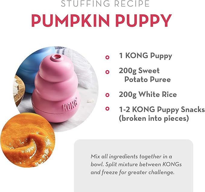 KONG - Snacks - All Natural Dog Treats Classic Rubber Toys - Puppy Recipe for Small Puppies (7 Ounce)