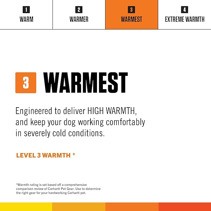 Carhartt Firm Duck Insulated Dog Chore Coat, Durable Weather Resistant Jacket for Cold and Windy Conditions, Black, X-Large