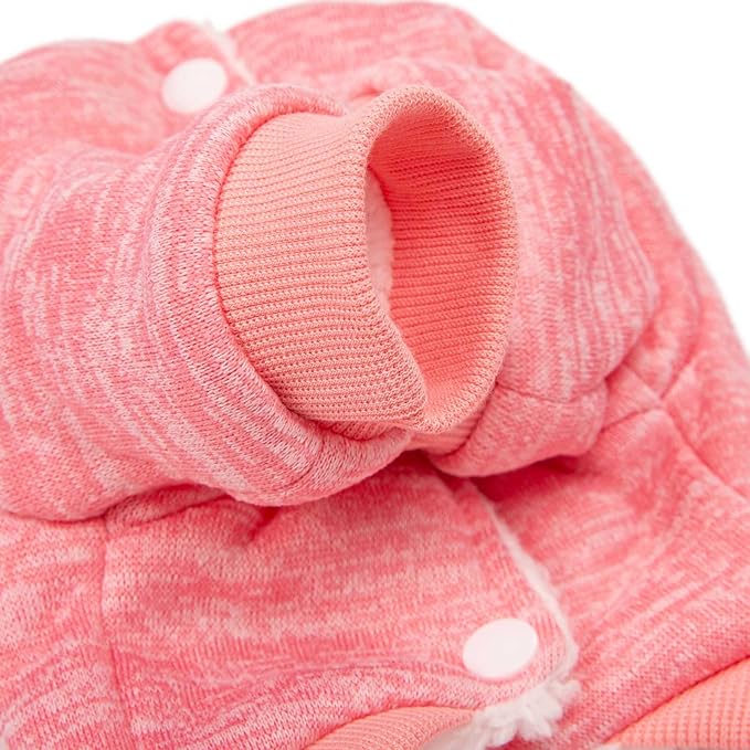 Dog Sweater, Dog Sweaters for Small Dogs, 2, 3 Pack Warm Soft Pet Clothes for Puppy, Medium Large Cat, Dogs Girl or Boy, Dog Shirt for Winter Christmas (Coat Pink+Purple, Small)