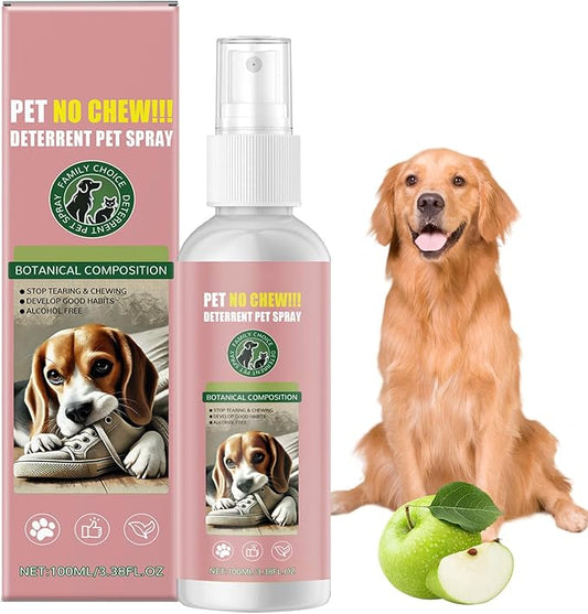 Bitter Apple Spray for Dogs to Stop Chewing No Chew Spray for Dogs Effectively Protect The Safety of Furniture,Plant,Shoes, Etc Safe and Alcohol-Free (Hot Pink)