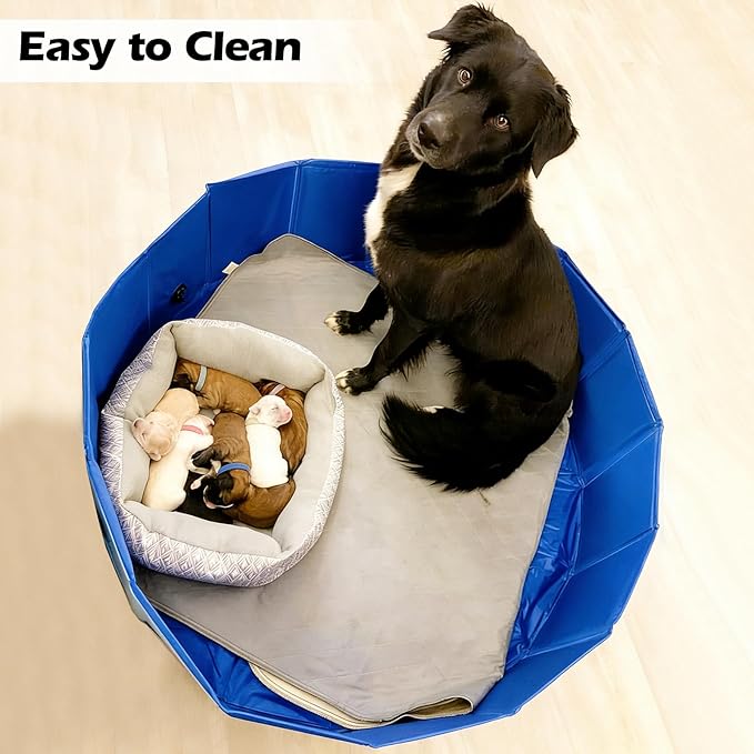 Artilife Dog Whelping Box Pool,Whelping Box for Dogs Birthing,Welping Box Whelping Pen for Puppies Whelping Supplies