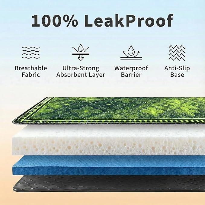 Dog Pee Pads Training Pads Upgrade Triple Thickness All-Purpose Super Absorbent & Leak-Proof, Quick Dry and Leak-Proof and Odor Control Test04