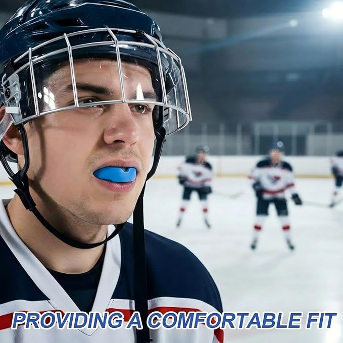 BBTO 6 Pcs Youth Kids Mouth Guard for Sports, Boys Girls Mouth Guard with Case, Mouthguard for Wrestling Boxing Basketball Hockey Football