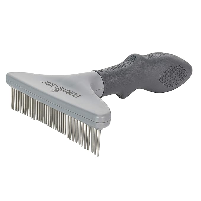 FURminator Dog/Cat Grooming Rake,Grooming Tool,Removes Loose Hair and Tangles,Gray,(Pack of 12)