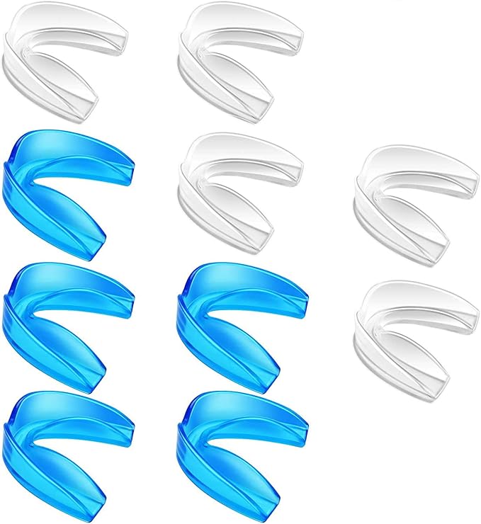 Coolrunner Mouth Guard Sports, 10 Pack Athletic Mouth Guards, Professional Moldable Youth Mouthguard for Maximum Protection, Customizable for Comfort(12 Years or Older)