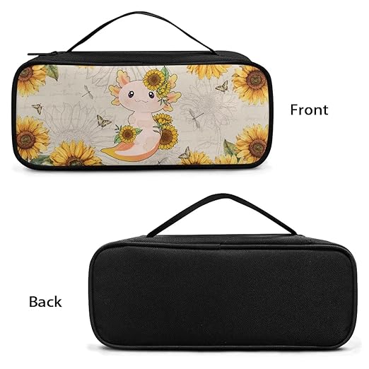 Gomyblomy Axolotl Sunflower Stethoscope Carrying Case with Extra Room for Nurse/Doctor Accessories, Fit for Classic III, Lightweight II S.E,Cardiology IV Stethoscope and More