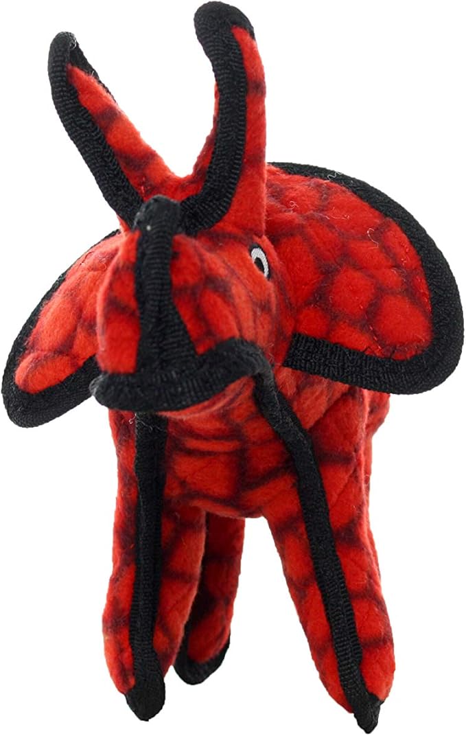 TUFFY - World's Tuffest Soft Dog Toy - Dinosaur TRex - Squeakers - Multiple Layers. Made Durable, Strong & Tough. Interactive Play (Tug, Toss & Fetch). Machine Washable & Floats. (Combo Pack #2)