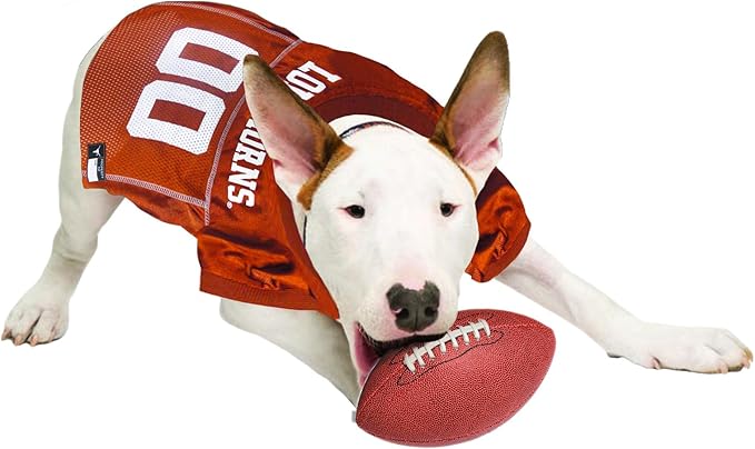 Pets First NCAA College Texas Longhorns Mesh Jersey for DOGS & CATS, XX-Large. Licensed Dog Jersey with your Favorite Football/Basketball College Team