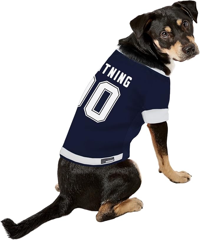 Pets First NHL Tampa Bay Lightning Jersey for Dogs & Cats, X-Large. - Let Your Pet be a Real NHL Fan!