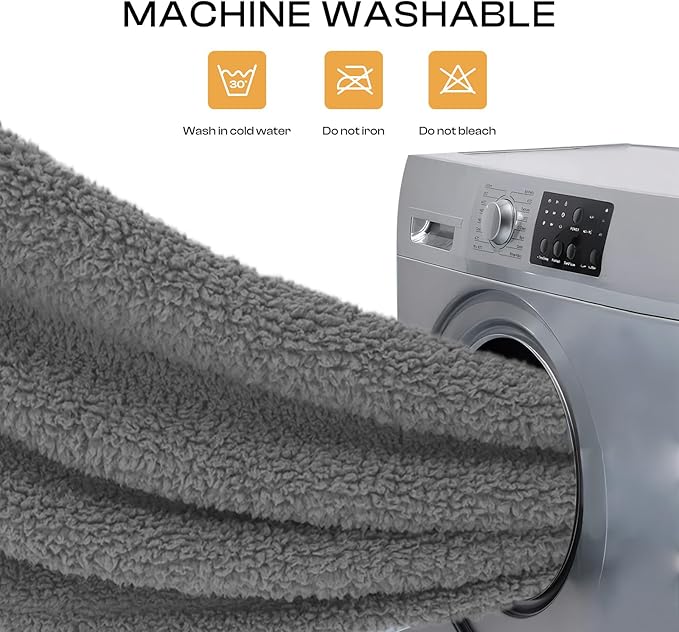 Luciphia Premium Fleece Pet Blanket for Small Medium Dogs Puppy Soft Sherpa Calming Cat Throw Blankets(Grey,41x31 inches)
