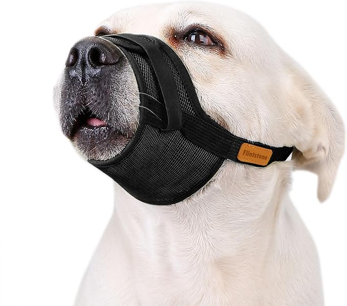 Dog Muzzle for Small Dogs - Soft Breathable Muzzle for Small Dog with Air Mesh | Adjustable Dogs Muzzles to Prevent Biting | Puppy Mussels for Grooming Barking Chewing Allows Panting Drinking