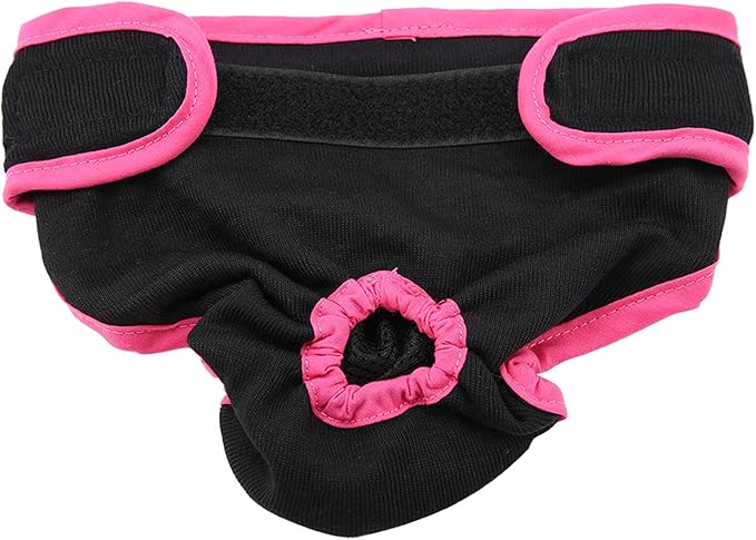 Dog Sanitary Pant,Breathable Cotton Washable Female Dog Diaper Dog Suspender Nappy Menstrual Underwear Pants for Girl Female Dog Menstruation and Avoid Harassment (XS)