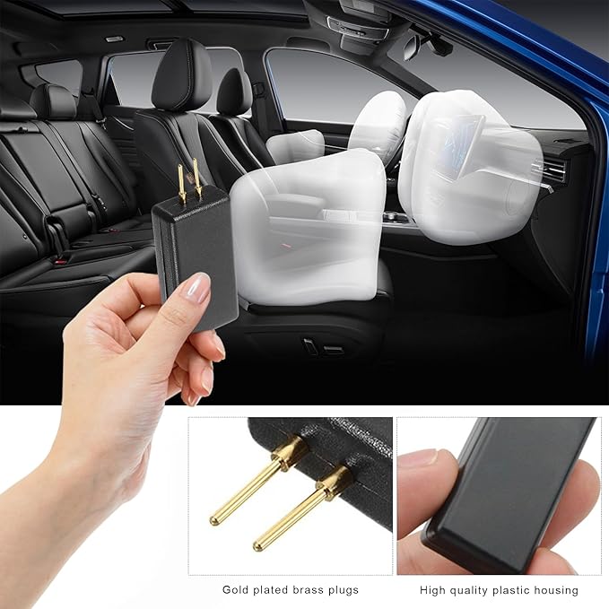 4 PCS Car SRS Airbag Simulator Tester, Airbag Bypass Resistor Automotive Diagnostic Tool for Finding Faults, Universal SRS Scanner Inspection Tool for SUV Truck Pickup