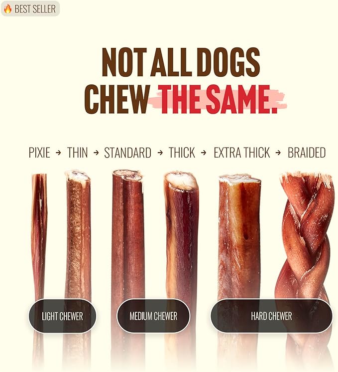 Natural Farm Odor-Free Braided Bully Sticks (4-5 Inch, 10 Pack) - 100% Grass-Fed Beef, Grain-Free, Low Fat & Fully Digestible Best Dental Treats, Safest Long Lasting Pizzle Chews to Keep Your Dog Busy