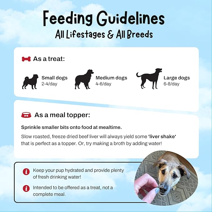Zora's Best Friendz - 100% Human-Grade Oven-Roasted Freeze-Dried Beef Liver Dog Treats, 3 oz, Healthy, no HPP, Grain-Free, Gluten-Free, No Preservatives, Made in The USA (4 Pack, Beef Liver)