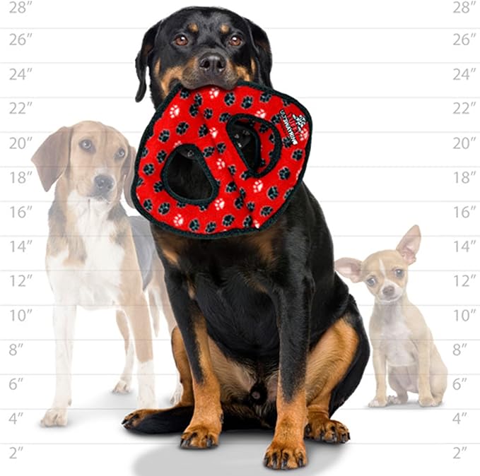 Tuffy Ultimate 3WayRing Red Paw