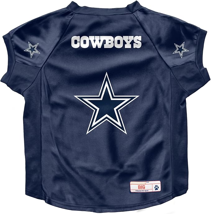 Littlearth NFL Dallas Cowboys Stretch Pet Jersey, Team Color, Big Dog