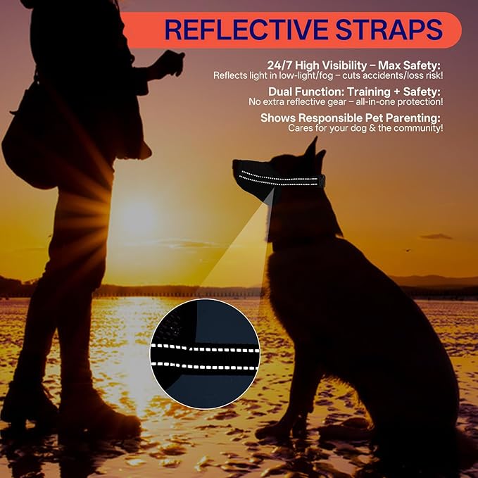 2 Pack Dog Muzzle, Reflective Breathable Soft Mesh Pet Muzzle for Small Dogs, Anti Biting, Chewing, Barking, Adjustable Muzzle for Daily Walking, Vet Visits, Grooming,Training, Black, XS