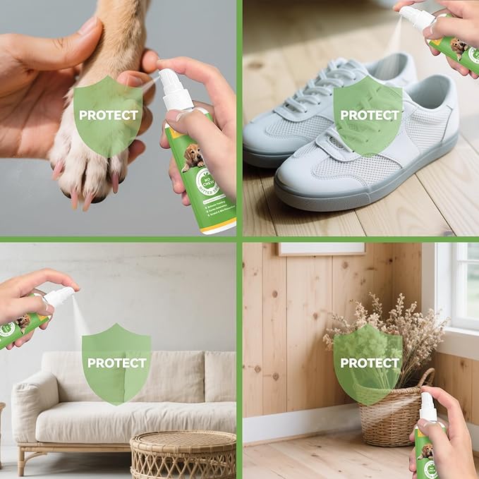 No Chew Spray for Dogs, Bitter Apple Spray for Dogs to Stop Chewing Licking Furniture, Shoes, Bandages & Plants, Safe Anti Chew Solution for Indoor & Outdoor Use, No Alcohol & Non-Toxic