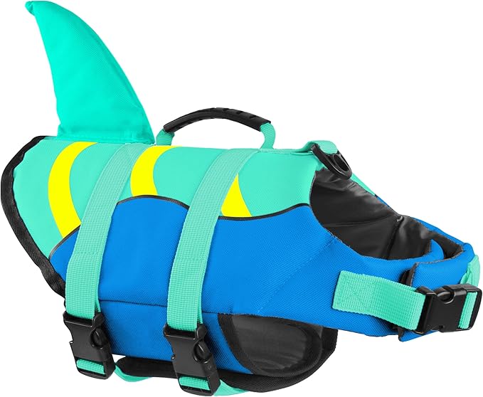 Fragralley Shark Fin Dog Life Jacket,