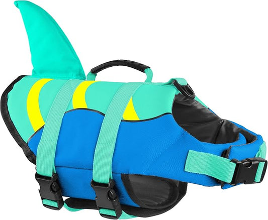 Fragralley Shark Fin Dog Life Jacket,