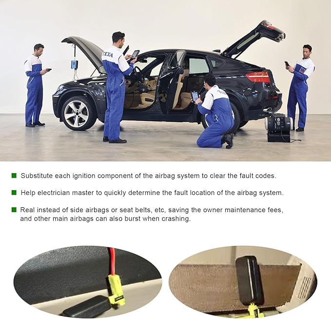 4 PCS Car SRS Airbag Simulator Tester, Airbag Bypass Resistor Automotive Diagnostic Tool for Finding Faults, Universal SRS Scanner Inspection Tool for SUV Truck Pickup