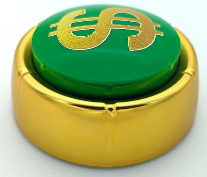 The Money Button | Ka-Ching! Cash Register Sound Effect Button (Batteries Included) Entrepreneur Back to School Office Sales Marketing Gag Gift Hype Nut