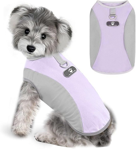Dog Cooling Vest with D-Ring Dog Tshirt Sun Protection Small Puppy Clothes for Girls Boys Stretchy Shirts for Dogs Lightweight Breathable Shirt French Bulldog Frenchie Dachshund Clothes
