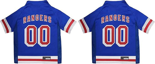 Pets First NHL New York Rangers Jersey for Dogs & Cats, Small. - Let Your Pet Be A Real NHL Fan! (Pack of 2)