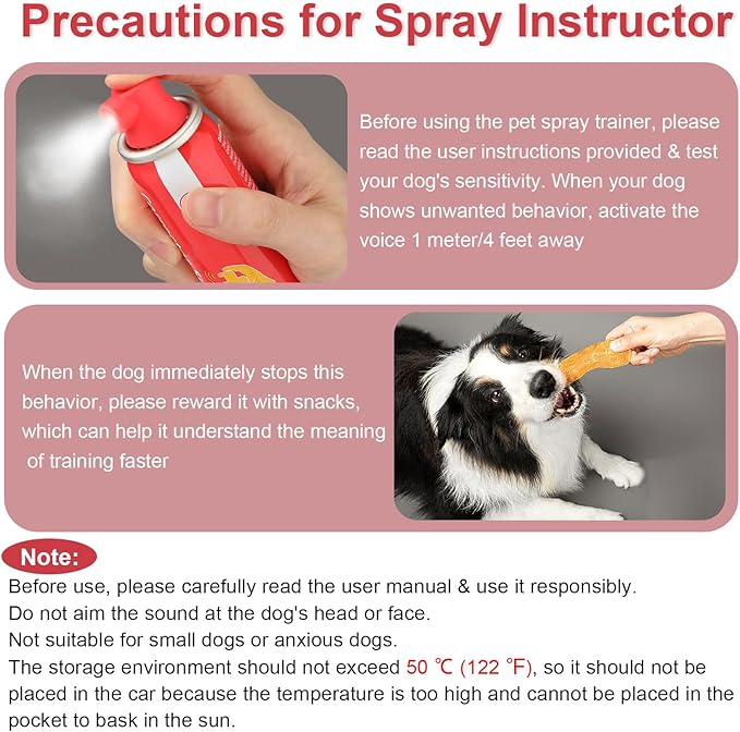 Corrector Spray Dog Trainer 80ml 3 Pack Dog Corrector Spray for Dogs to Stops Barking, Jumping Up Attacks & Unwanted Dog Behaviour Humane Effective Pet Trainer Spray