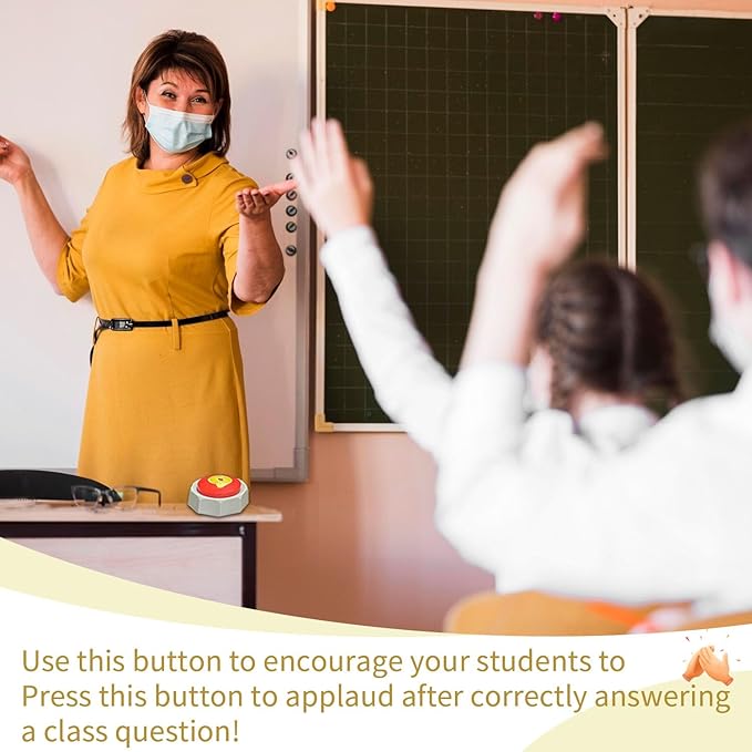 RIBOSY Applause Button - Button Applauds When Pressed - Add Extra Fun To Your Life