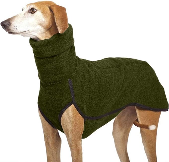 Esobo Fleece Dog Apparel Winter Warm Dog Coat Doggie Turtleneck Cozy Jacket Soft Shirt Vest Stylish Pet Outfits for Small Medium Large Dogs