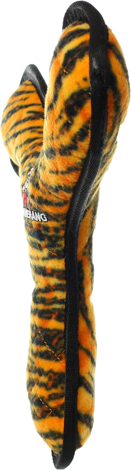 TUFFY - World's Tuffest Soft Dog Toy - MEGA -Multiple Layers. Made Durable, Strong & Tough. Interactive Play (Tug, Toss & Fetch). Machine Washable & Floats (Boomerang Tiger, Large 2 Pack)