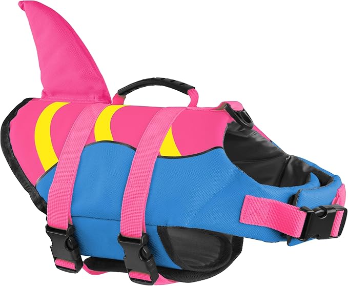 Fragralley Shark Fin Dog Life Jacket,