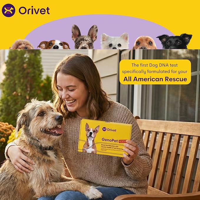 ORIVET Dog DNA Test Kit – Comprehensive Dog DNA Test Kit for 365+ Breed Identification & 265 Health Markers | At Home Dog DNA Kit with Canine Genetic Testing & Life Plan Genopet Rescue