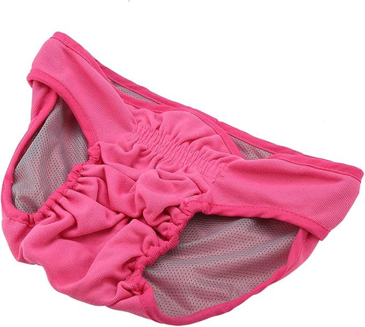 Yinhing Dog Female Physiological Pants Premium Polyester Underwear Pet Sanitary Diaper Elastic Band Hook Hoop Closure Small Medium Large Dogs (L)