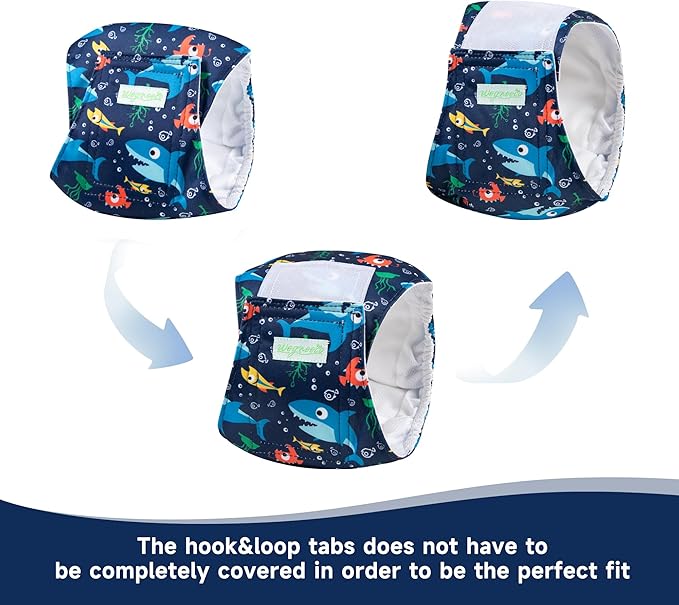 wegreeco Small Dog Diapers Male,Reusable Belly Bands for Male Dogs,Washable Doggie Puppy Diapers Wraps,Medium Large Size(5 Pack X-Small)