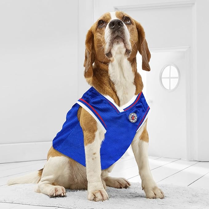 Pets First NBA LOS ANGELES CLIPPERS DOG Jersey, X-Large - Tank Top Basketball Pet Jersey