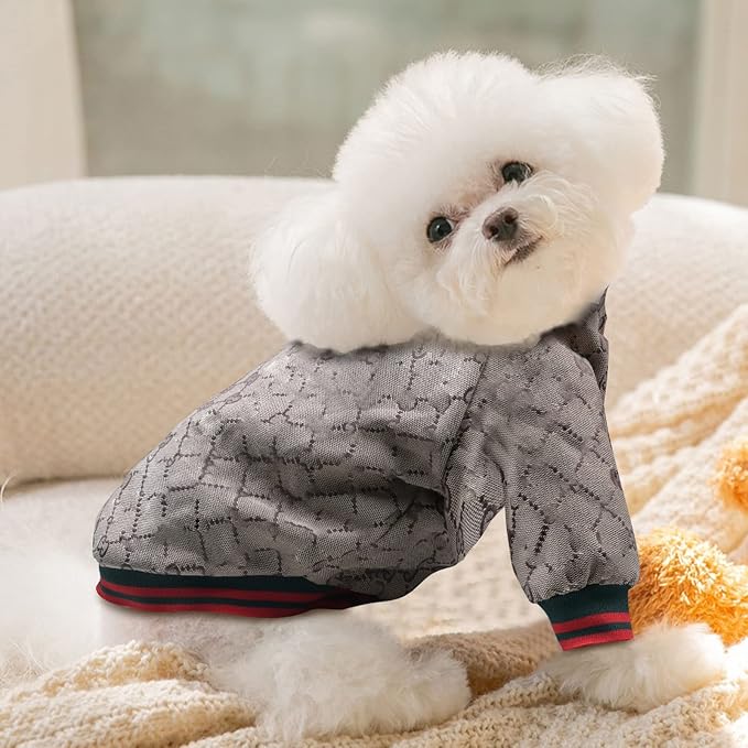 Dog Hoodie Classic Designer Puppy Coat Luxury Puppy Clothing Warm Pet Dog Coat Zipper Design Easy On/Off Teddy Clothing Chihuahua Clothes French Bulldog Clothes 3XL