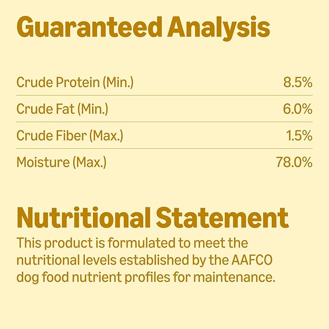 Amazon Basics Wet Dog Food, Chicken Dinner, Made with Real Chicken, 3.5 oz Cup (Pack of 12)