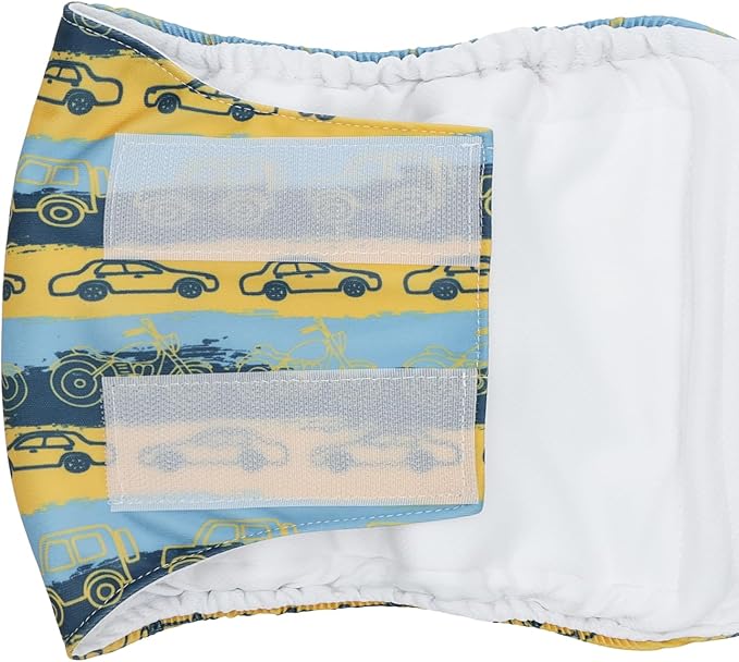 CuteBone Dog Diapers Male Belly Bands 3 Pack for Male Dogs Reusable Puppy Wraps