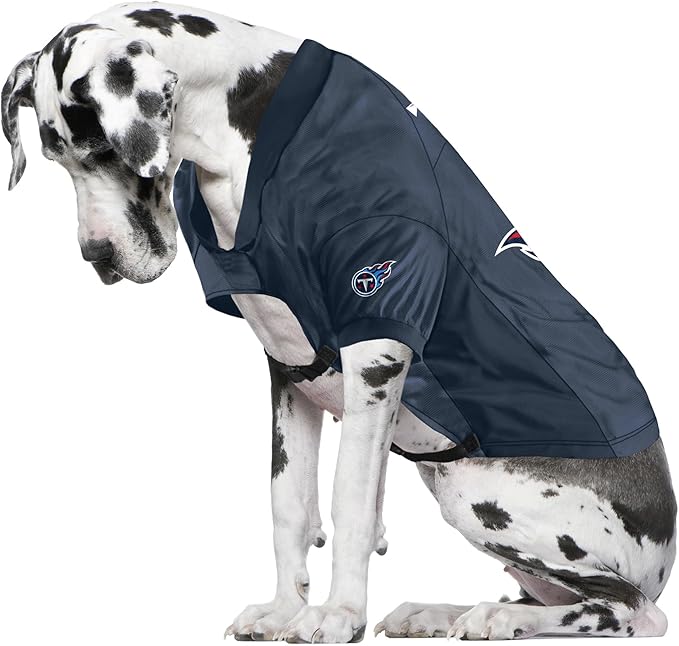 Littlearth NFL Tennessee Titans Stretch Pet Jersey, Team Color, Big Dog