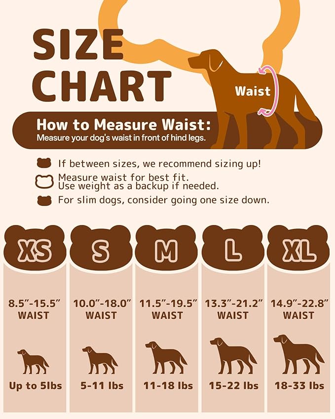 Dono Disposable Dog Diapers Female-60PCS, Pull it Up Doggie Diapers for Female Dogs with 360° Stretchy Waist, Doggy Diapers for Dog in Heat Period, Super Absorbent Leak-Proof Puppy Diapers, S