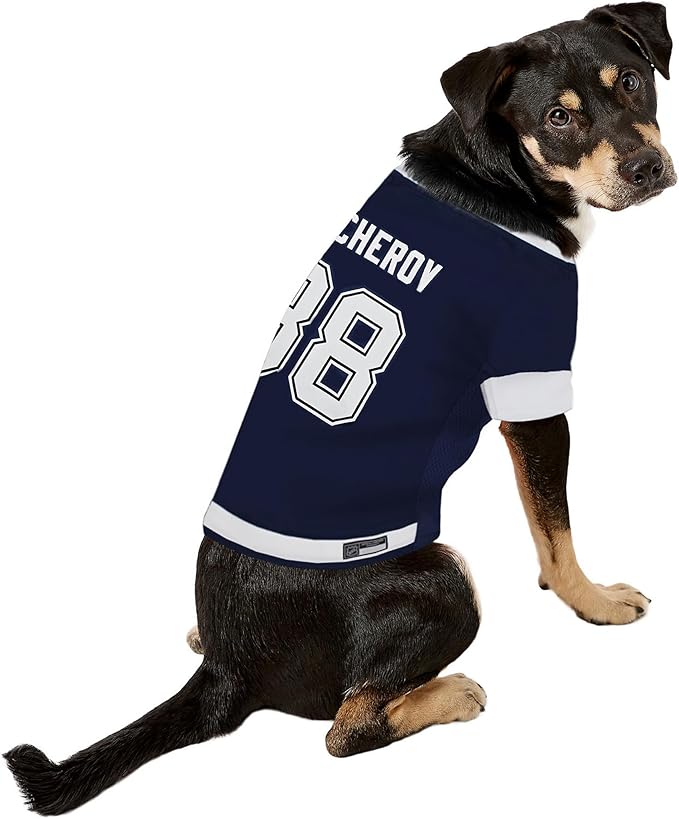 Pets First NHLPA Nikita Kucherov Mesh Jersey for Dogs & Cats, Tampa Bay Lightning The Russian Rifle-47 Dog Jersey, Size Medium, Licensed Dog Jersey with Your Favorite Hockey Team Player