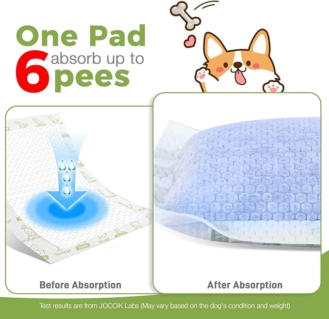 Dog Diaper Liners, 150 Count, Super Absorbent Booster Pads for Male and Female Dogs, Ultra-Thin and Breathable, Regular