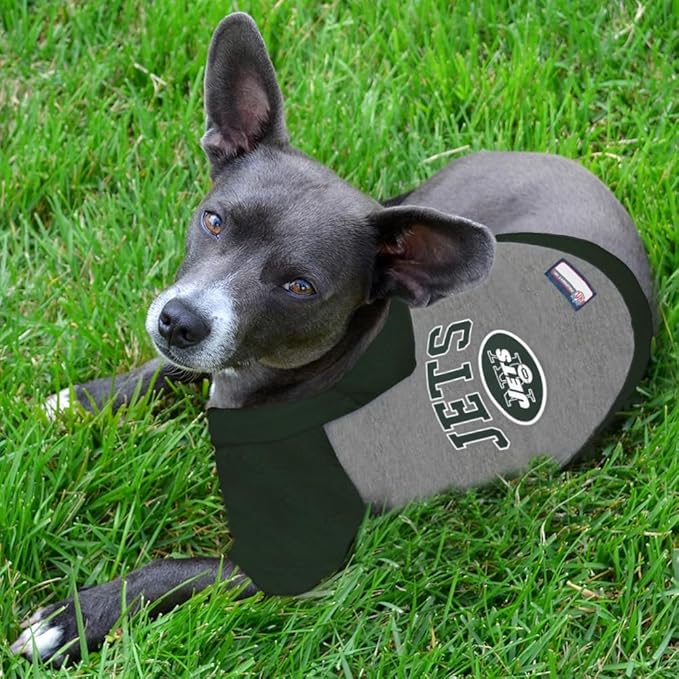 Pets First NFL New York Jets Hoodie for Dogs & Cats. | NFL Football Licensed Dog Hoody Tee Shirt, Small| Sports Hoody T-Shirt for Pets | Licensed Sporty Dog Shirt