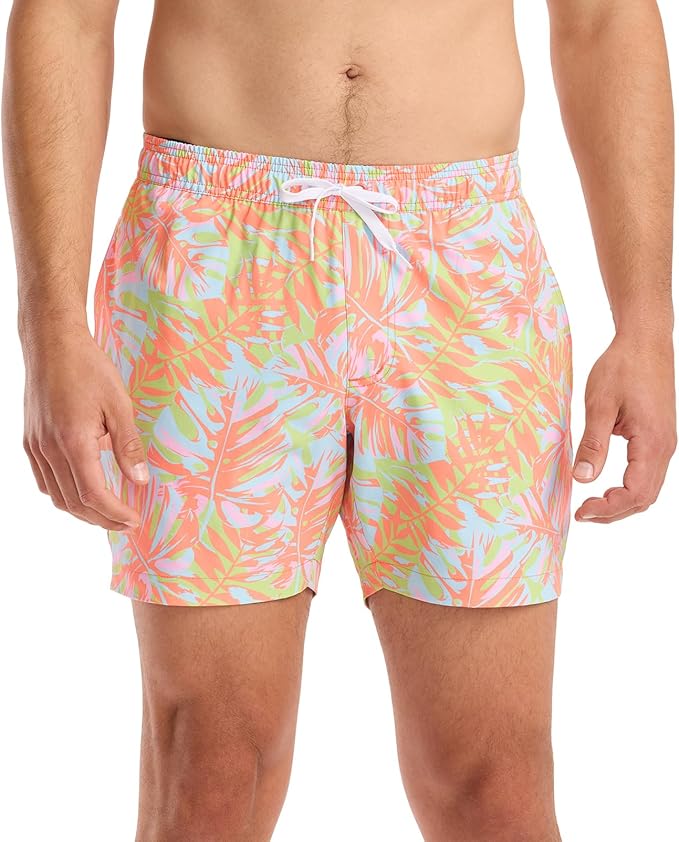 Tipsy Elves Men's Stretch Swim Trunks 7 Inch Inseam 4-Way Stretch with Mesh Liner - Quick-Dry Funny Swimwear Bathing Suit