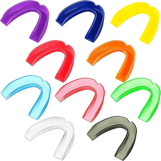 BBTO 20 Pieces Sports Mouth Guard Boxing Mouth Protection Athletic Mouthpiece for Football Basketball Hockey Karate Rugby Match(Classic Colors Set,Adult (11 yrs & Above))